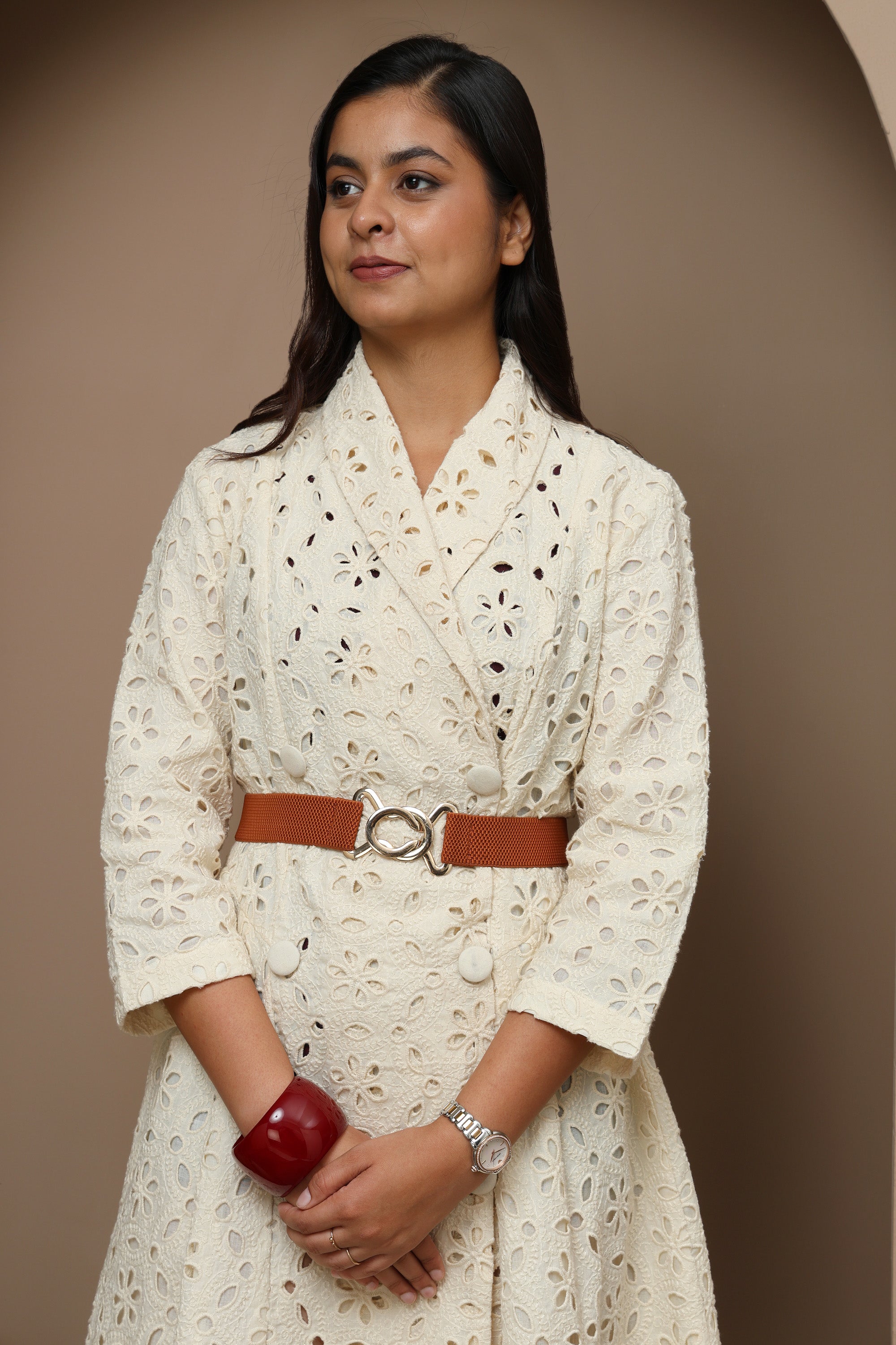 Hakoba Kora Cotton Blazer-Style Dress for Women