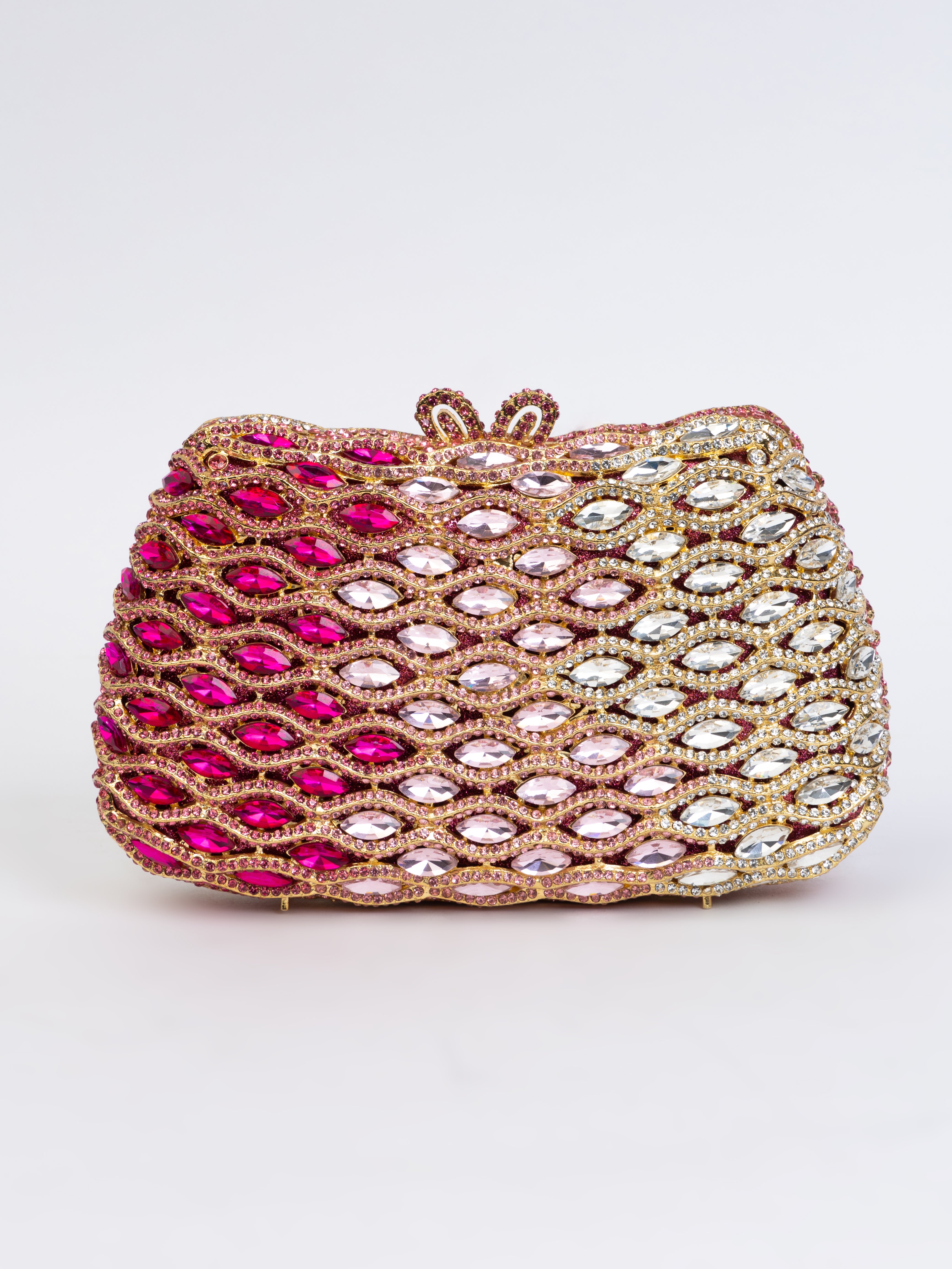 Pink & Gold Metallic Clutch