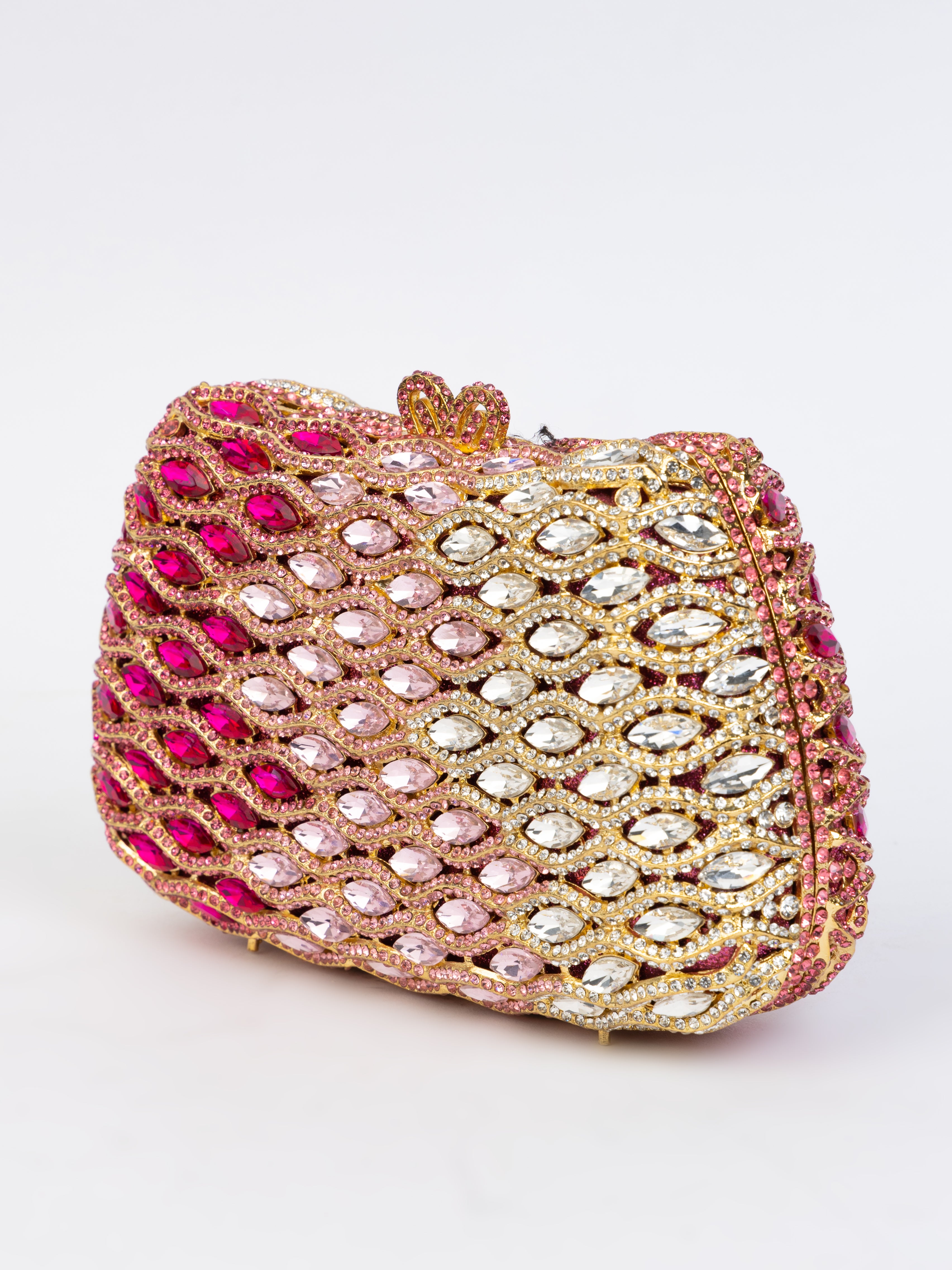 Pink & Gold Metallic Clutch