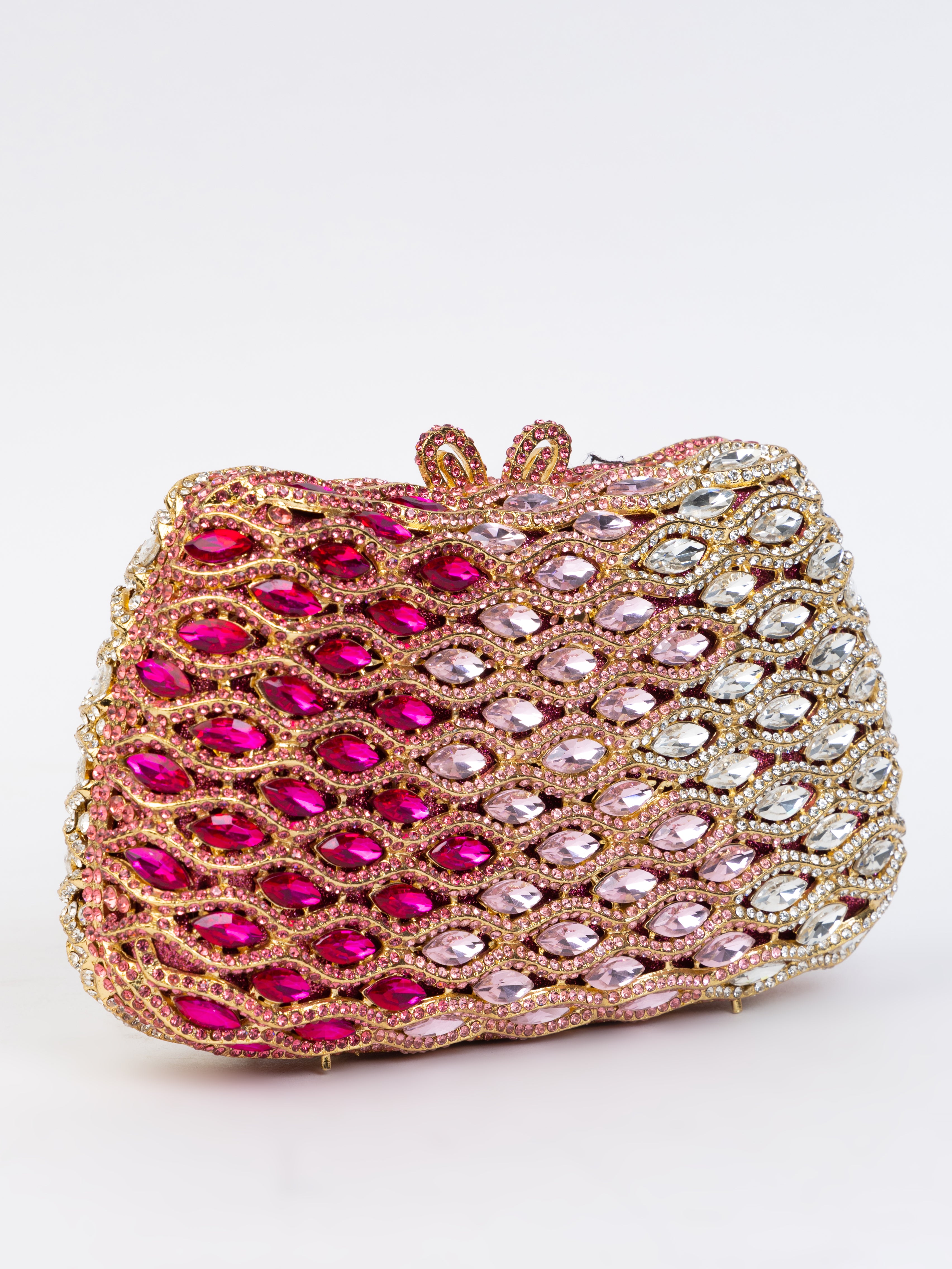 Pink & Gold Metallic Clutch